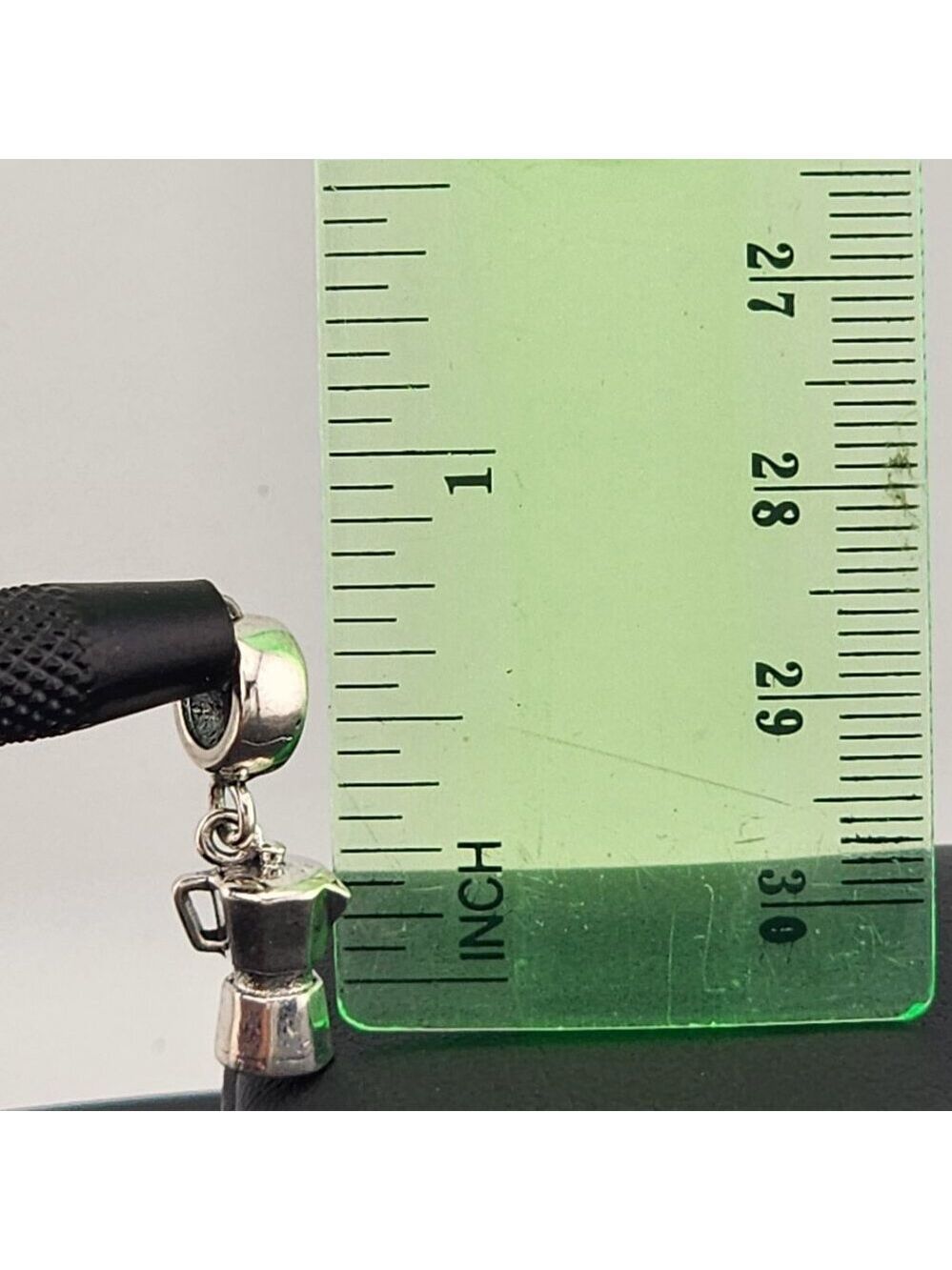 Sterling Silver 925 Coffee Pot Charm | Espresso Maker Pendant - Picture 8 of 8